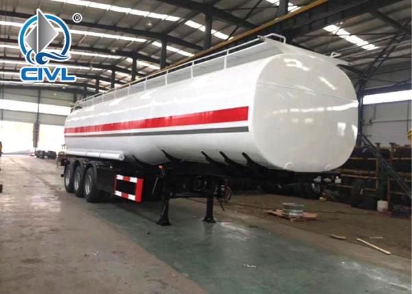3 Axles 50000 Liters Fuel Semi Tanker Trailer For Carrying Storing Oil With Gun Pump Flow Meter