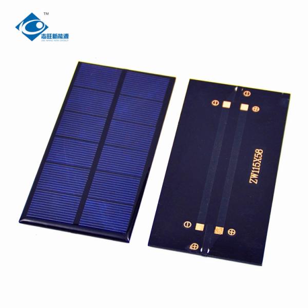 1.0W Mini Portable Solar Panels ZW-11558 Promotion Risen Energy Solar Panel Charger 3V