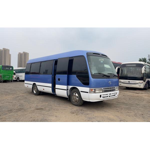 30 Seater Toyota Coaster Bus with Manual Transmission and Euro 3 Emission Standard