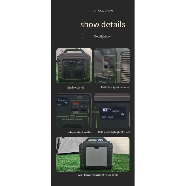 Home Portable Lithium Battery Fast Charging Portable Outdoor Power Station