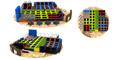 360M2  Funny Kids Indoor Trampoline Playground Equipment/ Indoor Trampoline Center