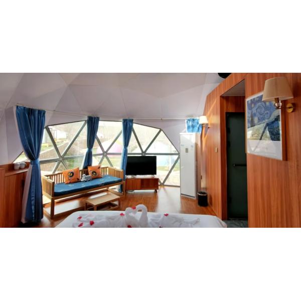 Коммерческий глампинг на открытом воздухе Иглу Дом Стеклянный Дом Палатка Геодезический купол Палатки с ванной