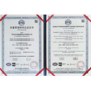 Shenzhen Taiwei Precision Technology Co., Ltd Certifications