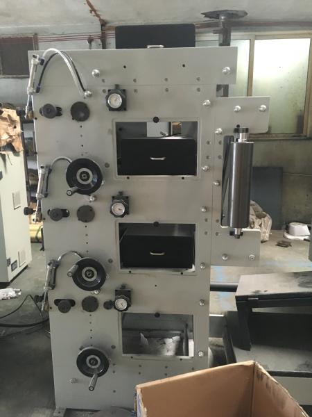 7color 320 two units(4+3) Label flexographic printers for sale self-adhesive sticker/label to mould die cutter