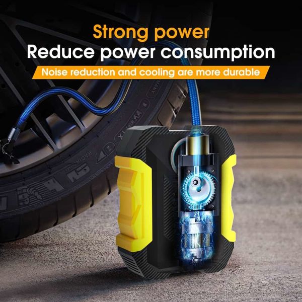Smart Digital Car Tire Inflator DC 12V Portable Emergency Air Compressor