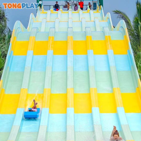 Platform Height 6-18m Rainbow Water Slide The Perfect Outdoor Activity for Adventure-Seekers
