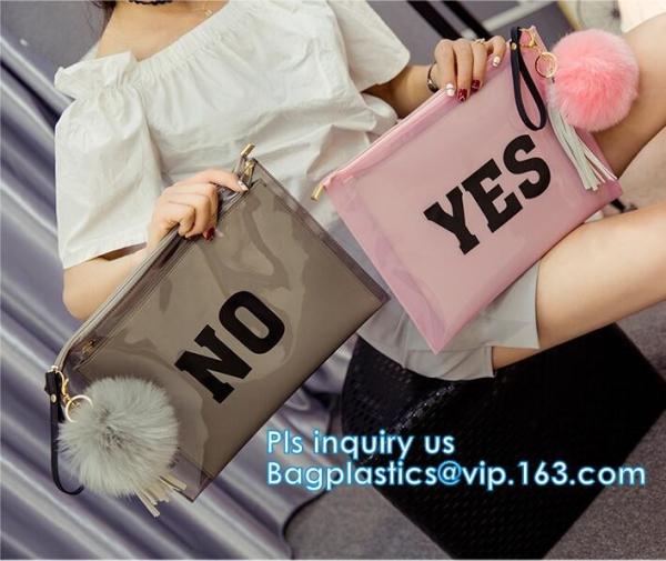 Slider Zipper PVC k Bag With Hanger Hook For Men's Vest, Slider Zipper Bags For Towel Washing Goods Packaging, zip