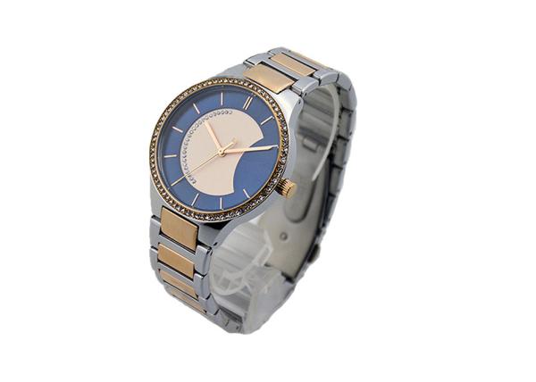 Side Wrapped Band Stainless Steel Ladies Watch Water Resistant IP Two Tone Plating