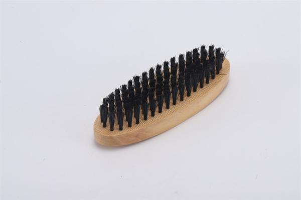 brown boot shoe brush cleaning Wooden Handle Horsehair Pighair PP Bristle Polishing Brush Size Bristle Length