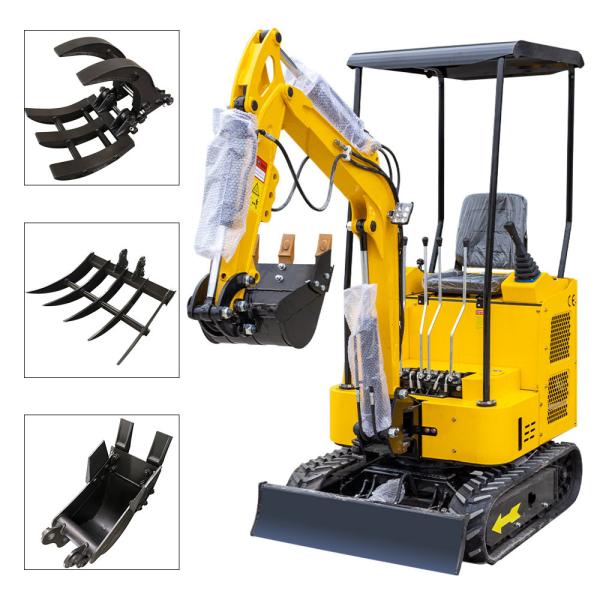 cylindre de la machine 3 d'excavation de Mini Crawler Excavator Hydraulic Small de la CE 1700kg