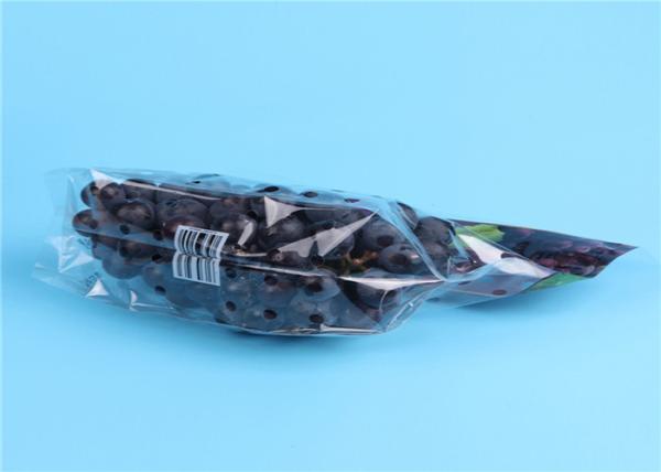 Clear Fruit Saver Bags , Customized Food Packaging Bags For Strawberry / Grape