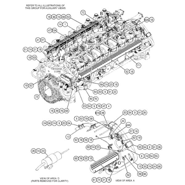 256-6453 2566453 Temperature Sensor Excavator Spare Parts Fit For 3516C