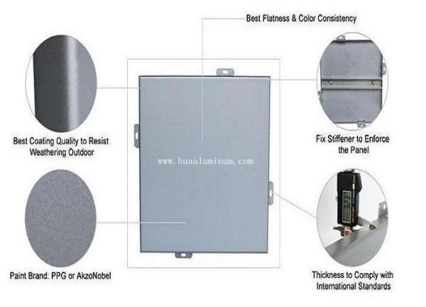 4ft Aluminium Solid Panel , Powder Spray 1100H24 3mm ACM Panel