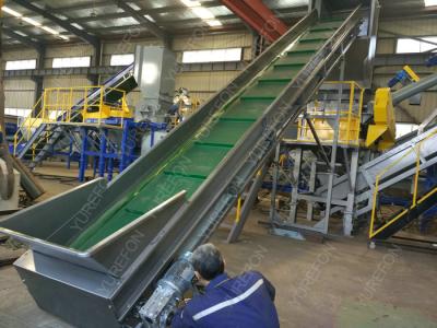 Automatic Plastic Washing Recycling Machine , Low Consumption Plastic Bag Recycling Machine