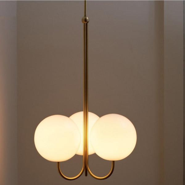 Elegant Glass Balls Pendant Lamp Dining Room Kitchen Restaurant  Angle Pendant Light(WH-GP-151)