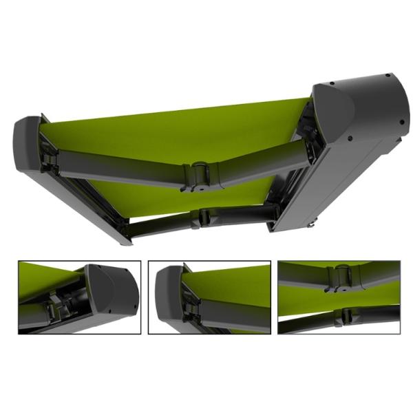 Dossel retrátil de alta qualidade motorizado do toldo da gaveta completa