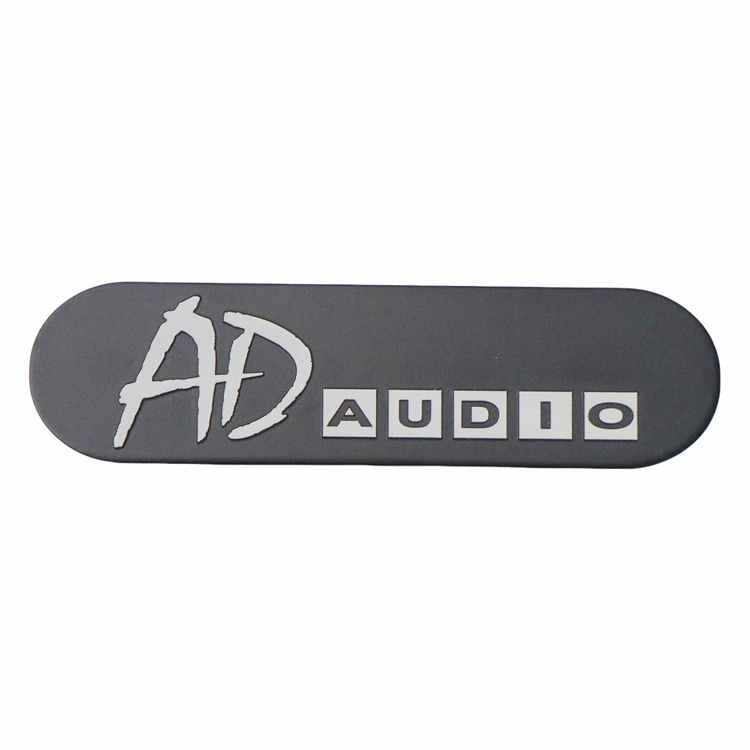 Manufacture Aluminum Labels Luxury Customized Color Sandblasting Label Anodized Nameplate With Two Feet