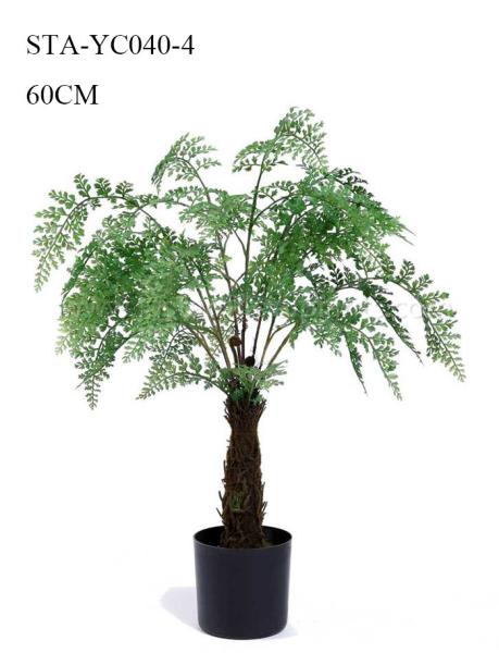 Home Decoration Artificial Fern Tree Single Stem Evergreen Non Toxic Lush Look