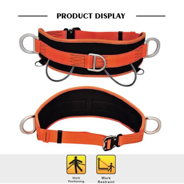 810 - 1210mm 3pcs D Ring Full Harness Safety Belt Fall Arrest Fall Protection Waist Belt