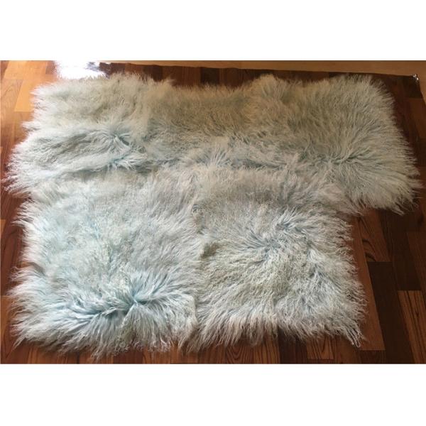 Пальто овчины красного длинного с волосами монгольского меха овец тибетское выравнивая Матейрал