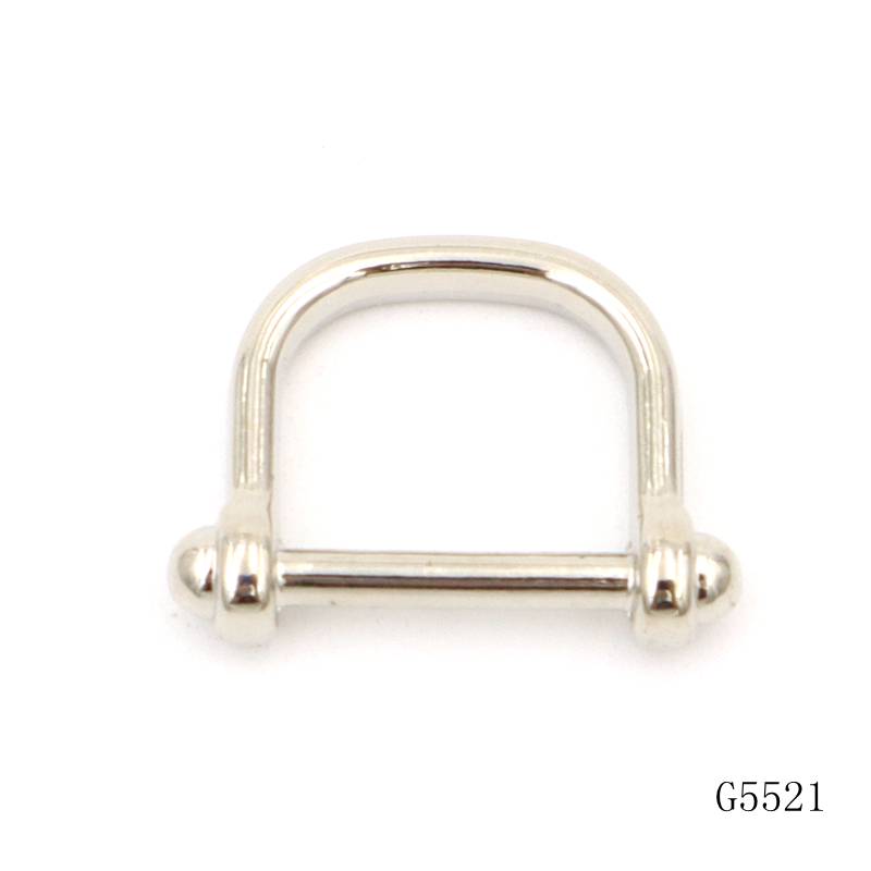 Mini Horseshoe Shape D ring 15mm Shiny Silver Strap Buckle for Bags or Purse Making