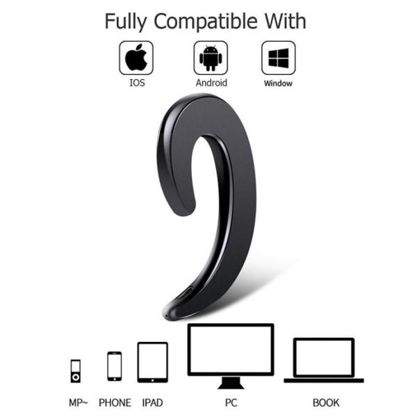 Desosse do fone de ouvido sem corda sem fio dos esportes do fones de ouvido dos fones de ouvido dos fones de ouvido de Bluetooth da condução auriculares Handsfree com Mic
