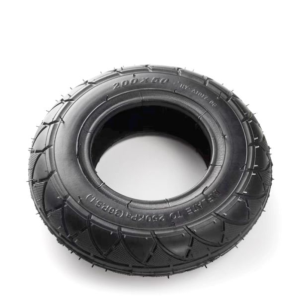 Roue de pneu de trottinette électrique Mini véhicule électrique 200*50 Accessoires de pneu Pièces de rechange de haute qualité 200X50 Intérieur 8 pouces Noir
