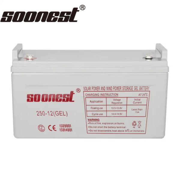 Soonest Solar Storage Power System Deep Cycle Gel Battery 12V 200Ah 100Ah 150Ah 250Ah Back Up