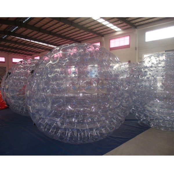 Transparent Inflatable Zorb Ball with Patterned Clear Shell