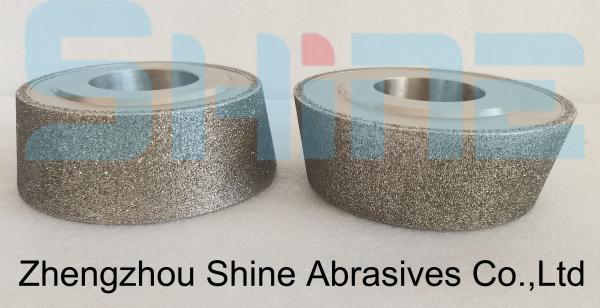 Rodagens de revestimento e moagem de diamantes eletroplacados personalizados 130 mm 1V1