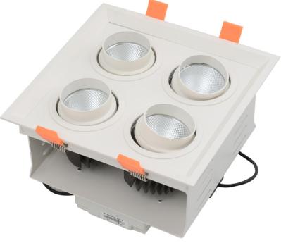 forma branca do quadrado da luz do ponto da grade do diodo emissor de luz de 30w 50w Dimmable com eficiência elevada