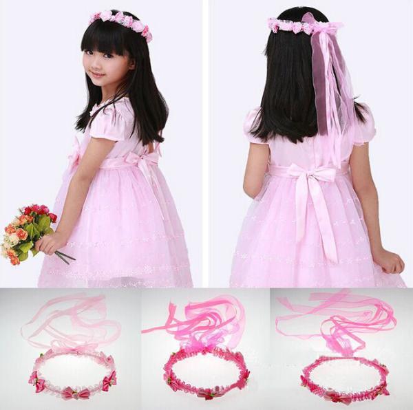 Wedding flower garland wedding accessories headdress child