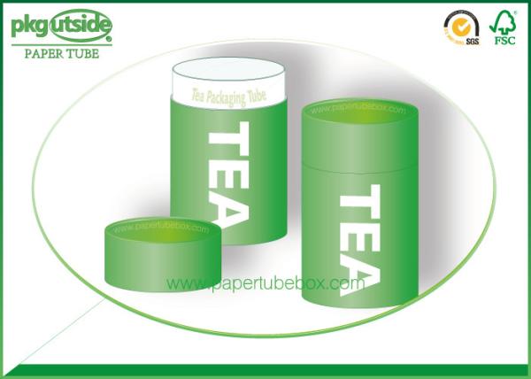 Food Grade Green Tea Tube Packaging Handmade High End Environmentally Friendly