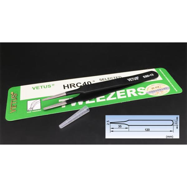 Safe Precision ESD Esd Plastic Tweezers AISI 302 Material Length 110 - 140mm