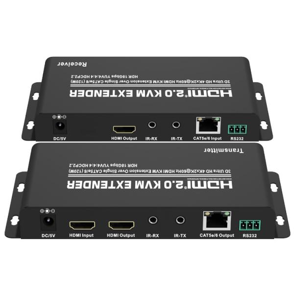 HDMI 2.0 Over Single CAT5e 120M HDMI KVM Extender