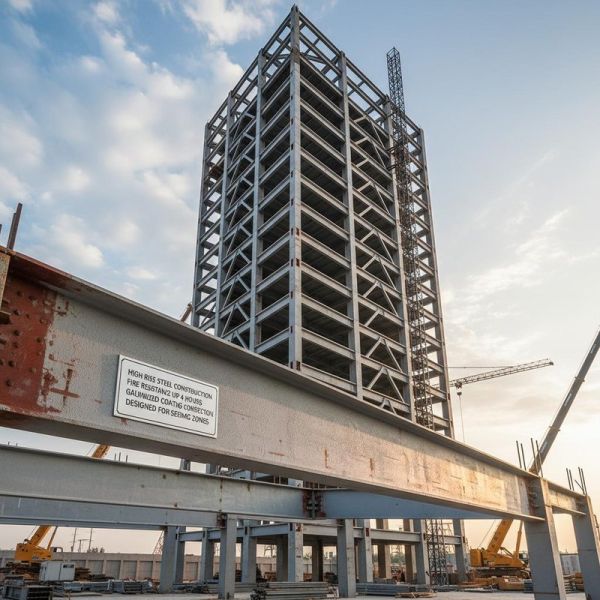 Heavy Duty Steel Structure with Solid H-shape Steel Beam Q235/Q355 Grade for 50+ Years Lifespan