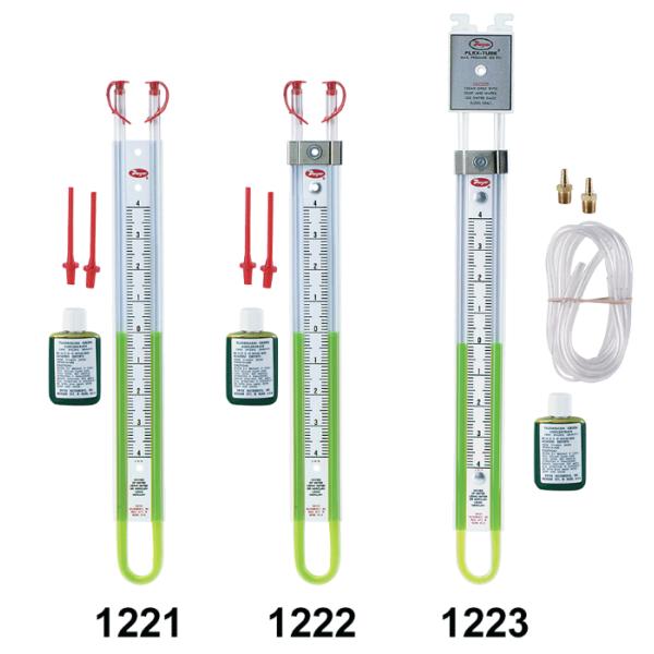 Dwyer U-Tube Manometer 1223-M1000-W/M Rang 500-0-500 Mm W.c.