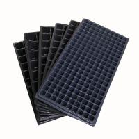 Plântula plástica Tray With Dome For Microgreens do preto do PVC do picosegundo do potenciômetro do ramo do assoalho