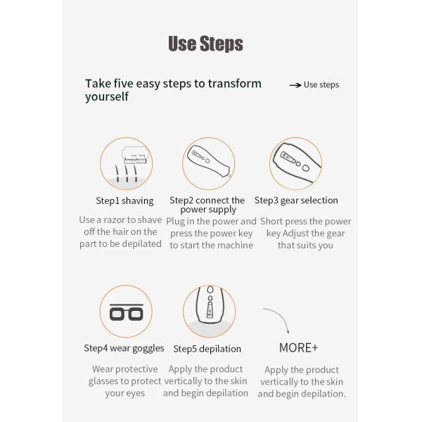 Прибор удаления волос IPL льда крутой постоянный для людей женщин, перевозчик волос всего тела как быстро как 8 минут, 999 999 Flashe