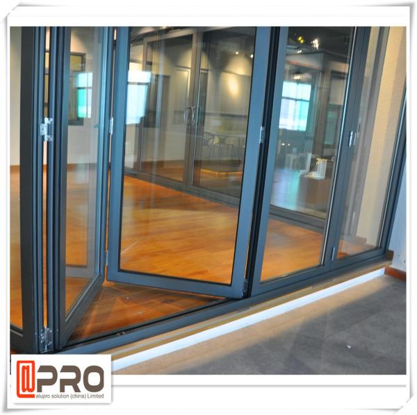 Modern Design Aluminium Folding Stacking Doors For Residential House Vertical bifold door double glazed bifold door