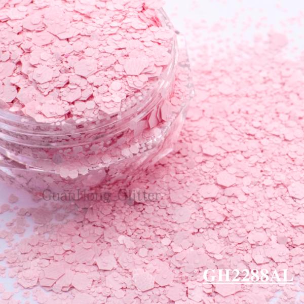 Matte Solvent Resistant Glitter Epoxy Chunky Mix For Nail Arts Decorations