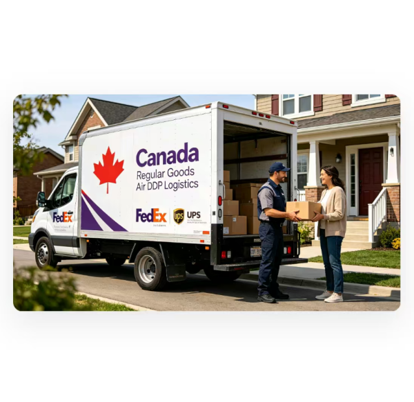 Air Freight Shipping To Canada DDP Logistics Truck / Courier Final Dispatch Service