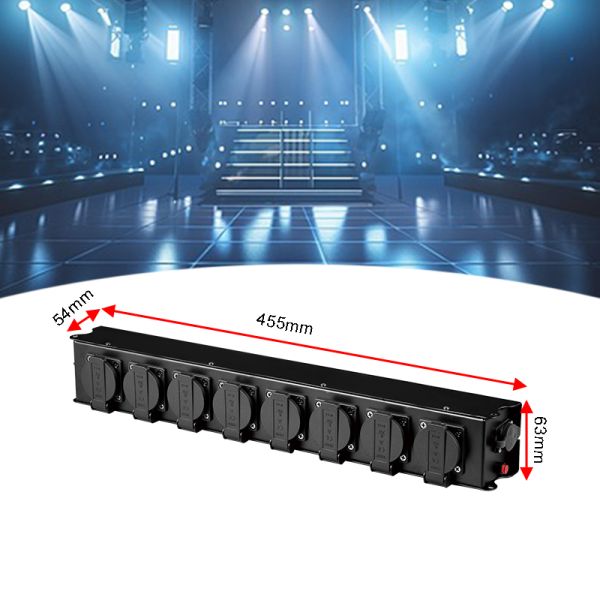 Nebula PB006 Robust Steel Profile Housing Power Distribution Box for Low Voltage Lighting Systems 230V AC 50Hz 4600W Max Power