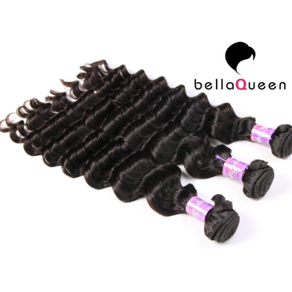 Выдвижения волос Wefted двойника венчика волны девственницы монгольские глубокие длина 8-30»