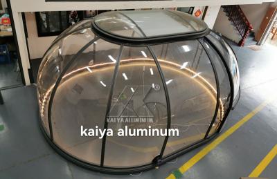 3.5X5m Ellipse Glamping Geodesic Dome House Aluminum Profiles For Homestay