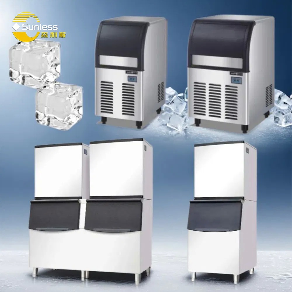 Automatic Restaurant Ice Maker 200W - 400W Small Ice Maker Machine 120kg/24h