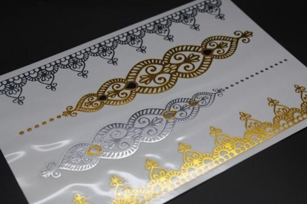 Metallic tattoo
