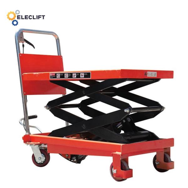 Powder Coated Scissor Lift Table Emergency Stop Button Ensures Safety and Easy Operation