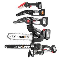 Durable Home Diy Garden Woodworking Power Tools Electric Chain Fast Effortless Saw Inches Brushless Motor Lithium Battery 4/ 6 / 8/ 10 / 12 / 16