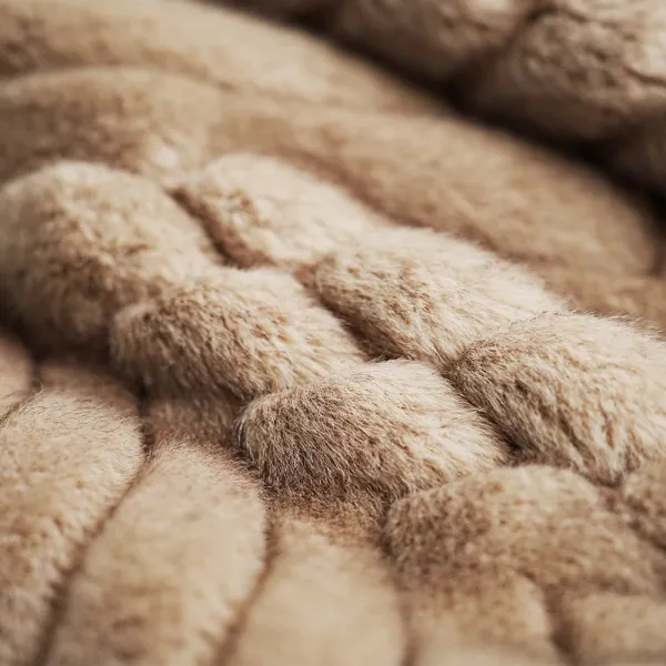 Euro-American Eco Fur Crop Business Casual Style coat